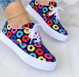 Autumn New Women's Flat Shoes Outdoor Single Shoes Fashion Butterfly Print Comfortable Plus Size 43 Women Flat