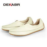 Hollow Out Breathable New 2021 Summer Split Leather High Quality Fashion Casual Shoes Men Lovers Couple Flat Loafer