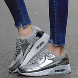 2021 New Ladies Casual Shoes Couple Air Cushion Sneakers Fashionable Women Breathable Ladies Sports insole Zapatillas