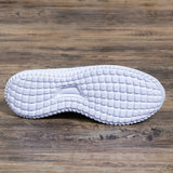 Breathable Running Shoes for Women Non Slip Knitted Green Sneakers Woman Soft Sole Slip On Casual Flats Plus Size