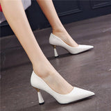 Women's High Heels Spring French Light Mouth Solid Black Sexy Women's Office Work Shoes