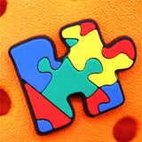 Puzzle Style Shoe Charms Novelty Autism Friendly Garden Shoes Accessories Decoration fit Buckle Croc Jibz Kids