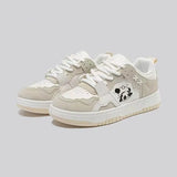 Breakj Cream Powder Board Shoes Female Fairy Tale Wind High Appearance Level Board Shoes Female Comfortable Wear Outside Four Seasons Small