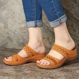 Breakj Word Cool Slippers Women's Spring New Loose Cake Thick Bottom Slippers