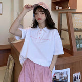 Summer Polo Shirt Women New Casual Short Sleeve Slim Polos Mujer Shirts Tops Plus Size Female Cotton Polo Shirt
