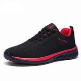 New Hot Sale Men Casual Shoes Lace Up Comfortable Men Shoes Ultralight Walking Breathable Light Sneakers Size