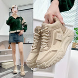 Breakj Korean Version Platform Dad Shoes 2025 Spring New Street Shot Students Running Sneakers Increased Leisure