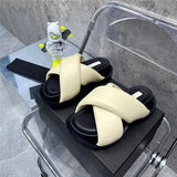 Slippers Women 2022 New Summer Fashion Wedges Casual Beach Dress Platform Shallow Sport Slides Low Heels