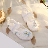 Breakj Embroidered Shoes Girls 'National Style Shoes Performance Shoes Children's Cloth Shoes Ancient Style Han Shoes Performance Ancient Costume