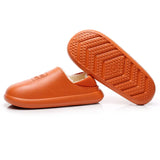 Indoor Water-Proof Cotton Slippers Plush Warm Household Shoes Non-Slip Couple Dual-Use Cotton Slippers Men Home