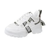 Designer Sneakers Women Vulcanized Shoes Woman Black White Breathable Mesh Platform Sneakers Casual
