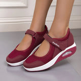 Cushion Platform Sneakers Women Breathable Mesh Spring Summer Casual Shoes Woman Plus Size 44 Ankle Strap Flats Zapato