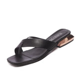 Sexy Wild trend Simple Young Women White Slippers Fashion Flats Open Toe Summer Slippers Slides Women Casual Shoes