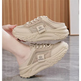 Breakj Go Out In Summer New Mesh Breathable Baotou Shoes High Appearance Level Foreign Style Students Thick Sole Sports Baotou