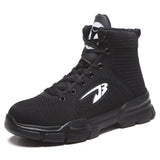 New Work Safety Shoes Men Ankle Boots Steel Toe Shoe Man Anti-Smashing Working Shoes Mens Casual Sneakers Lightweight