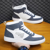 New Extra Large AJ Men's Shoes Korean Trend High Upper Board Shoes Black And White Panda
