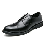 Leather Formal Men Shoes Lace Up Men Loafers Office Oxford Men Dress Shoes Wedding Shoes Zapatos Hombre Plus Size