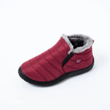 Winter boots women waterproof snow shoes Warm Fur Ankle Boots Female Slip On Flat Casual Shoes Couple shoes plus