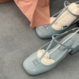 Breakj Sandals Female 2023 Summer New Fashion Temperament Fairy Lacquer Leather Mary Jane Women's Shoes Shallow High