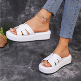 Breakj Thick-Bottomed Cool Slippers Women's New Summer 2025 Fashion Fish Mouth Comfortable Beach