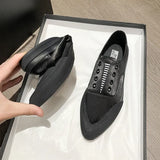 Summer Shoes Woman 2024 Trend Canvas Sport Casual Shoes Spring Flats Sneakers Running Ladies Loafers Pointed Toe