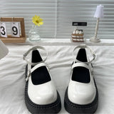 Lolita Shoes Summer New Buckle Platform Shoes Elegant Mary Jane Spice Girls JK Uniforms High Heels College Pumps Women's