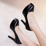 Cheongsam Catwalk High Heels Women's Stilettos Black Large Size 4243 Professional Work