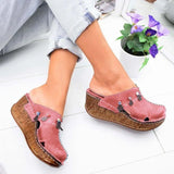 New Women Sandals Summer Platform Shoes For Woman High Heel Sandals Summer Shoes Sewing Retro Toeless