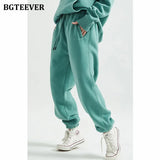 Winter Thicken Fleece Loose Women Pants Trousers 2021 Casual Drawstring Cotton Warm Female Sweatpants Ladies