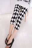 Printing Pants Women High Quality Capris High Waisted Floral Lady's Fitness Leggings Seventh Elastic Slim Short