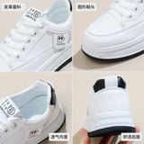 Breakj 2025 Spring Small White Shoes New Korean Ins Female Student Platform Increased Sports Board Shoes Casual Shoes Street Shot