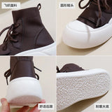 Breakj Top Small White Shoes Female 2024 New Autumn Model Student Ins Fashionable Shoes Versatile Casual Platform Fashion Board Shoes XT