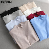halfneck Sweater Pullover Women Autumn winter Casual long Sleeve basic plus size Sweater For women Female knit