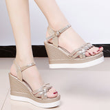 Breakj Summer 2023 Roman Sandals Fairy Style New Fashion High Heel Platform Comfortable Increased Lightweight Women's