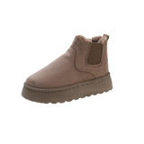 Breakj Snow Boots Women Winter New Anti-Slip Thick Shortbread Shoes Plus Velvet Warm Cotton Boots