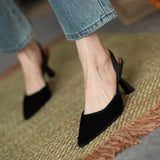 2021 Women High Heels Brand Pumps Shoes Pointed Toe Slingback Summer Sexy Zapatos De Mujer Plataforma Sandales Sapatos