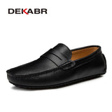 Big Size 38~49 Men Loafers Real Leather Shoes Fashion Men Boat Shoes Brand Men Casual Leather Shoes Male Flat