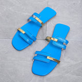 Breakj Ladies Flat-Bottomed Slippers With Casual Fashion Summer Beach Casual
