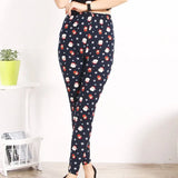 Printed Leggings Women Workout Polyester High Waist Leggins Fitness Gym Activewear Pencil