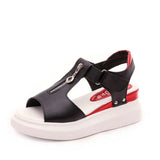 new summer sandals female student muffin bottom casual women's shoes 42 large size sports sandals platform
