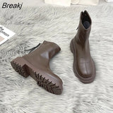 Autumn Winter Women Long Boots PU Leather Ladies Zipper Knight Flats Heel Boots Fashion Non Slip High Heel Knee-high