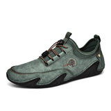 Korean Version Of The New Men's Leather Shoes In Spring Is Breathable, A Lazy Man, A Set Foot, Octopus, Fish And Beans
