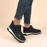 Women's Shoes Snow Boots Winter Round Toe Outdoor Warm Waterproof Plush Velvet Short-tube Botas Ankle Snow