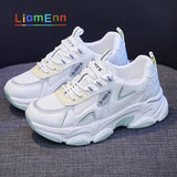 Fashion Chunky Women's Platform Sneakers Women Shoes Korean Casual Sport Shoes White Vulcanized Tennis Female Basket