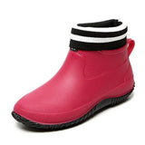 Boots Women's Rubber Anti-skid Colorful Unisex Ankle Boots Lightweight Slip On Boots Shoes 2020 Water-proof Drop