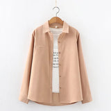 Solid Color Women's Shirt 2021Spring New Casual Design Sense Blouses and Tops Young Style Lady Long Sleeve