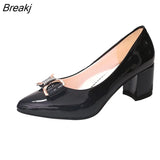 Women's Office Shoes,Soft Rubber Sole,High Heels,Mixed Colors,Pointed Toe,Slip On,Female Fashion