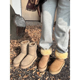 Breakj Autumn And Winter New Thick Bottom To Keep Warm Snow Boots Women With Velvet Winter Cotton