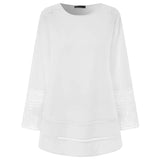 Bohemian Lace Patchwork Tops Women's Spring Blouses ZANZEA 2022 Casual Flare Sleeve Shirts Female Hollow Tops