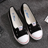 Women Shoes Fashion Comfortable Sports Sneakers Female Flats Trend Breathable Casual Canvas Shallow Shoes Women's